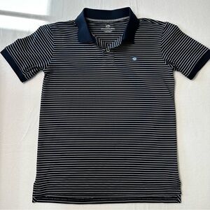 Southern Tide Boys size L Navy and White Striped Polo